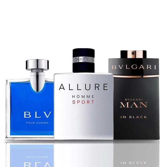 Sada 3 Parfémů | BLV · Allure Homme Sport · Man in Black