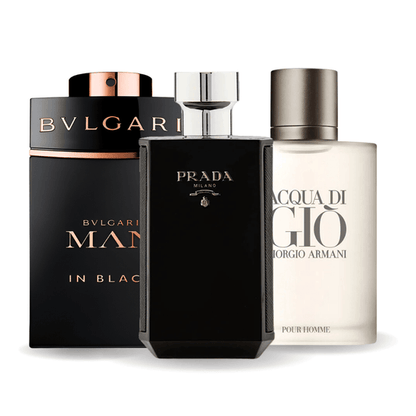 Sada 3 Parfémů | Bvlgari In Black · Acqua di Giò · L'Homme Prada Intense