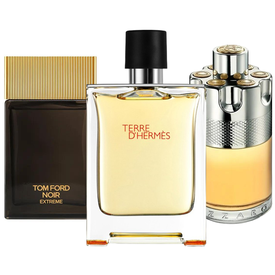 Sada 3 Parfémů | Terre d'Hermès · Azzaro Wanted · Noir Extreme